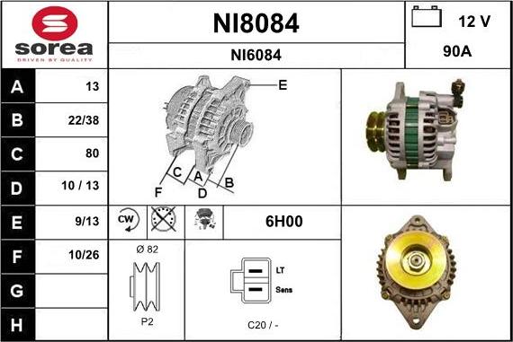 SNRA NI8084 - Alternateur cwaw.fr