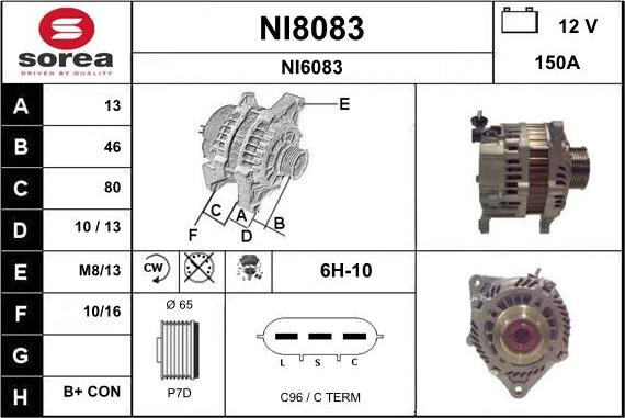 SNRA NI8083 - Alternateur cwaw.fr