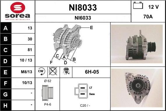 SNRA NI8033 - Alternateur cwaw.fr