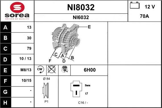 SNRA NI8032 - Alternateur cwaw.fr