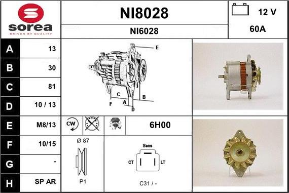 SNRA NI8028 - Alternateur cwaw.fr