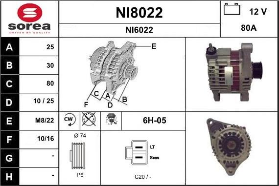 SNRA NI8022 - Alternateur cwaw.fr