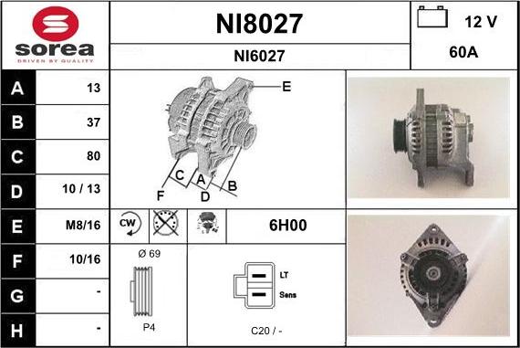 SNRA NI8027 - Alternateur cwaw.fr