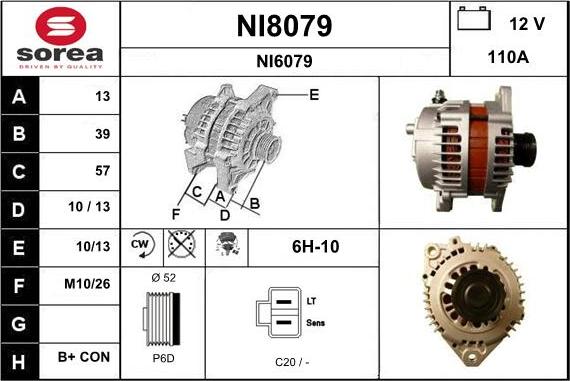 SNRA NI8079 - Alternateur cwaw.fr