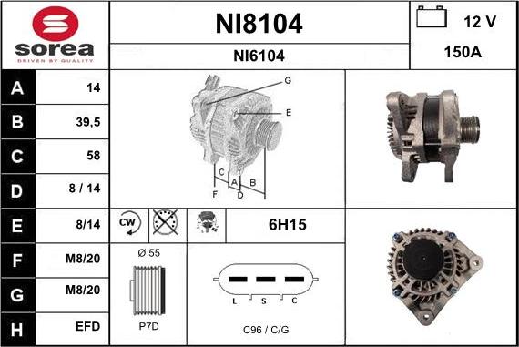 SNRA NI8104 - Alternateur cwaw.fr