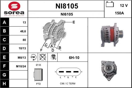 SNRA NI8105 - Alternateur cwaw.fr