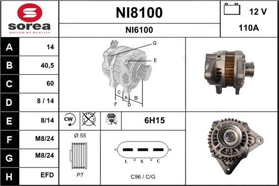 SNRA NI8100 - Alternateur cwaw.fr