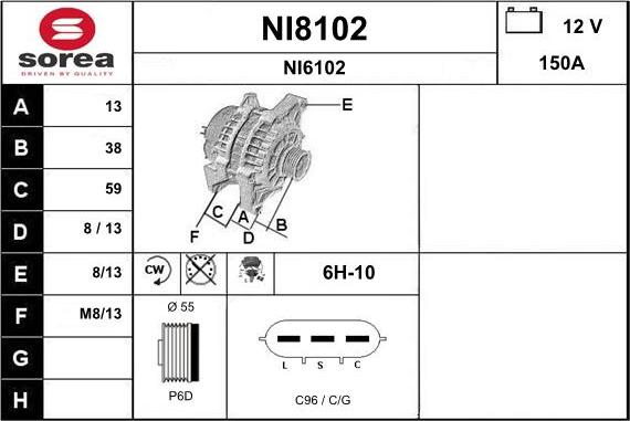 SNRA NI8102 - Alternateur cwaw.fr