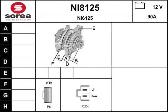 SNRA NI8125 - Alternateur cwaw.fr