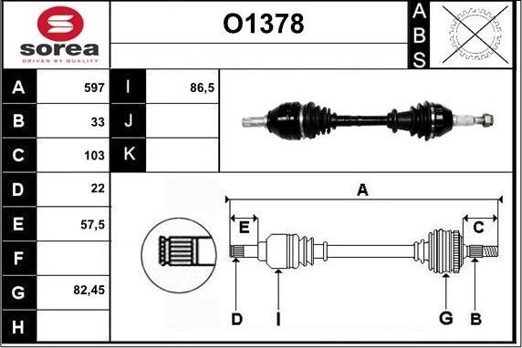 SNRA O1378 - Arbre de transmission cwaw.fr