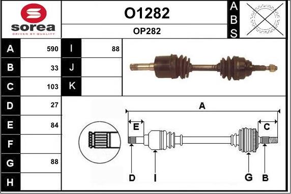 SNRA O1282 - Arbre de transmission cwaw.fr