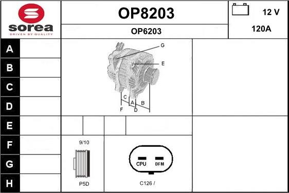 SNRA OP8203 - Alternateur cwaw.fr