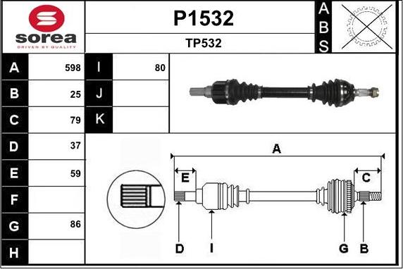 SNRA P1532 - Arbre de transmission cwaw.fr