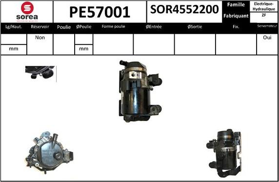 SNRA PE57001 - Pompe hydraulique, direction cwaw.fr