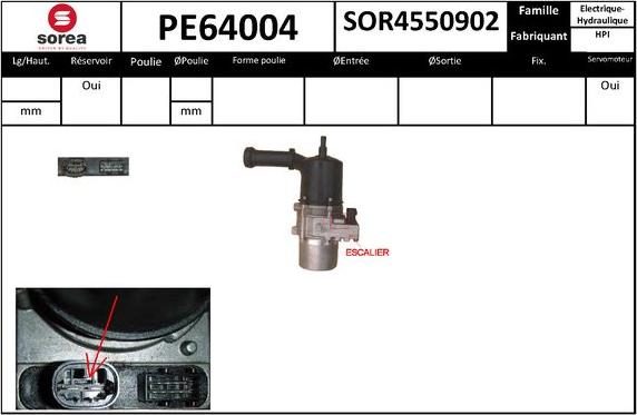 SNRA PE64004 - Pompe hydraulique, direction cwaw.fr