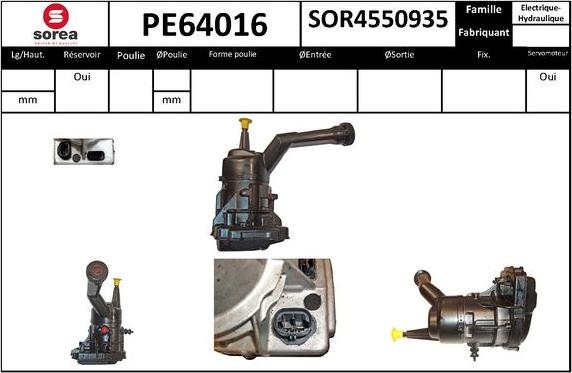 SNRA PE64016 - Pompe hydraulique, direction cwaw.fr