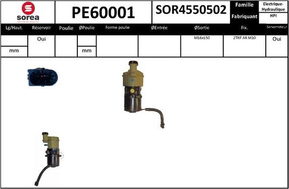 SNRA PE60001 - Pompe hydraulique, direction cwaw.fr