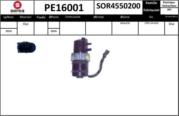 SNRA PE16001 - Pompe hydraulique, direction cwaw.fr