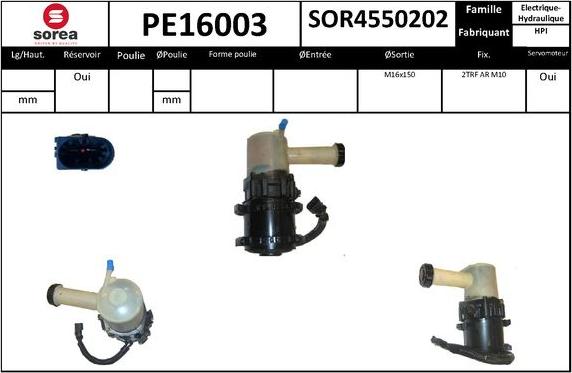 SNRA PE16003 - Pompe hydraulique, direction cwaw.fr