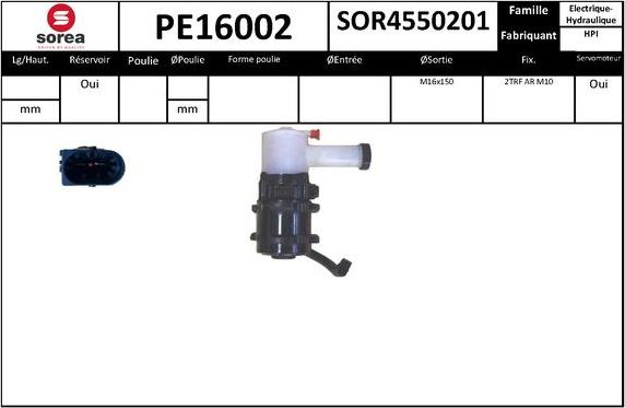 SNRA PE16002 - Pompe hydraulique, direction cwaw.fr