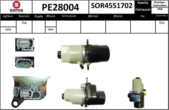 SNRA PE28004 - Pompe hydraulique, direction cwaw.fr