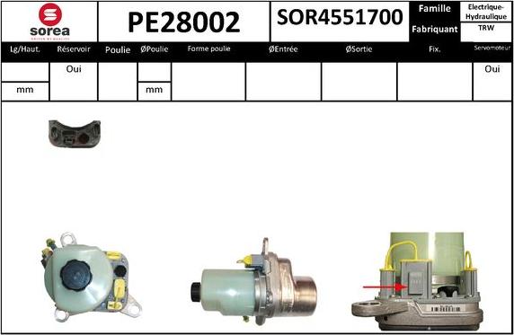 SNRA PE28002 - Pompe hydraulique, direction cwaw.fr