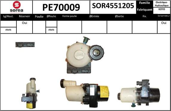 SNRA PE70009 - Pompe hydraulique, direction cwaw.fr