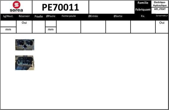 SNRA PE70011 - Pompe hydraulique, direction cwaw.fr