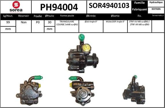 SNRA PH94004 - Pompe hydraulique, direction cwaw.fr