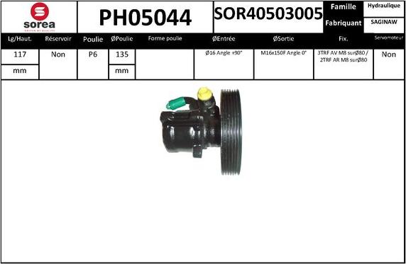 SNRA PH05044 - Pompe hydraulique, direction cwaw.fr