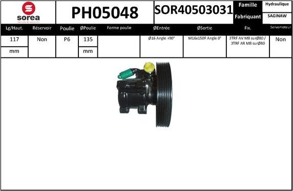 SNRA PH05048 - Pompe hydraulique, direction cwaw.fr