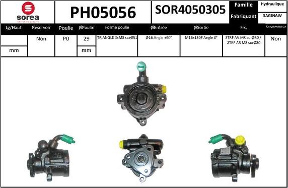 SNRA PH05056 - Pompe hydraulique, direction cwaw.fr