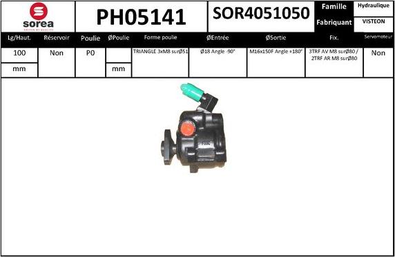 SNRA PH05141 - Pompe hydraulique, direction cwaw.fr