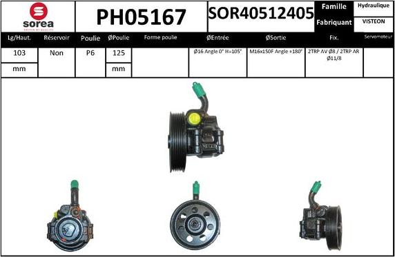 SNRA PH05167 - Pompe hydraulique, direction cwaw.fr