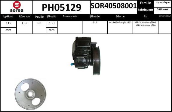 SNRA PH05129 - Pompe hydraulique, direction cwaw.fr