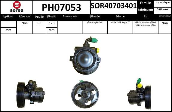 SNRA PH07053 - Pompe hydraulique, direction cwaw.fr