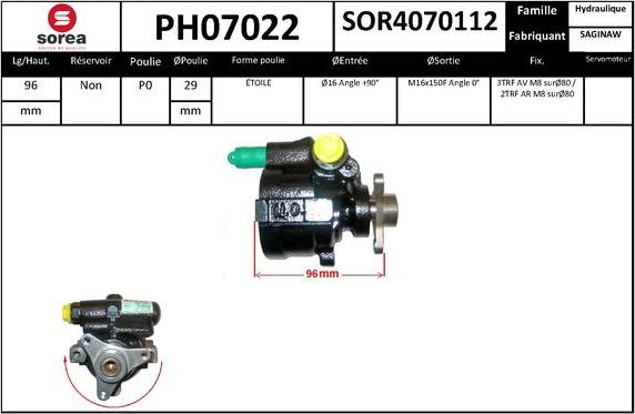 SNRA PH07022 - Pompe hydraulique, direction cwaw.fr