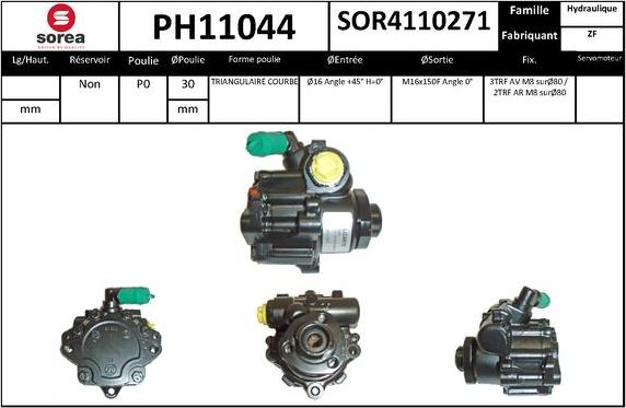 SNRA PH11044 - Pompe hydraulique, direction cwaw.fr