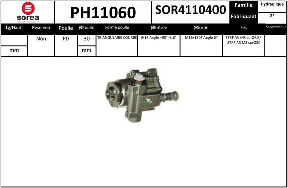 SNRA PH11060 - Pompe hydraulique, direction cwaw.fr