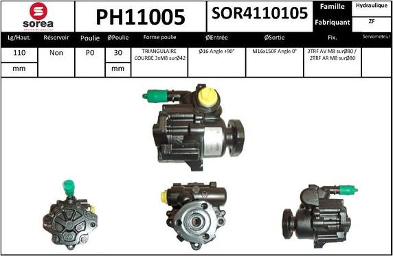 SNRA PH11005 - Pompe hydraulique, direction cwaw.fr