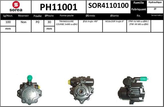 SNRA PH11001 - Pompe hydraulique, direction cwaw.fr