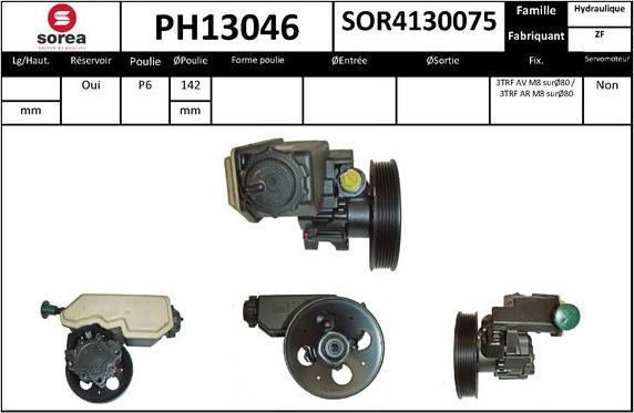 SNRA PH13046 - Pompe hydraulique, direction cwaw.fr