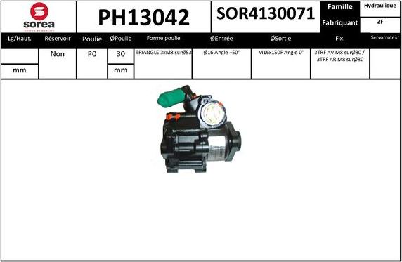 SNRA PH13042 - Pompe hydraulique, direction cwaw.fr