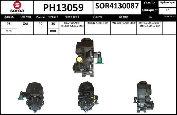 SNRA PH13059 - Pompe hydraulique, direction cwaw.fr