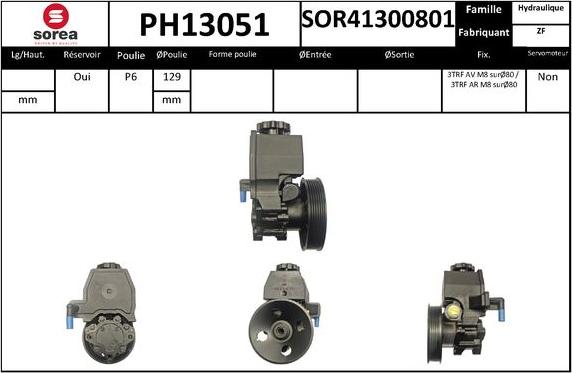 SNRA PH13051 - Pompe hydraulique, direction cwaw.fr