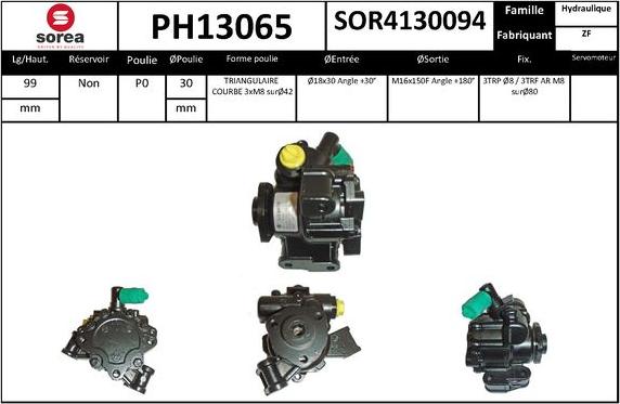 SNRA PH13065 - Pompe hydraulique, direction cwaw.fr