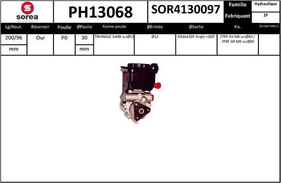 SNRA PH13068 - Pompe hydraulique, direction cwaw.fr