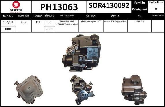 SNRA PH13063 - Pompe hydraulique, direction cwaw.fr