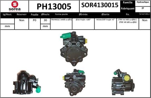 SNRA PH13005 - Pompe hydraulique, direction cwaw.fr