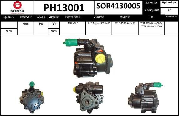 SNRA PH13001 - Pompe hydraulique, direction cwaw.fr